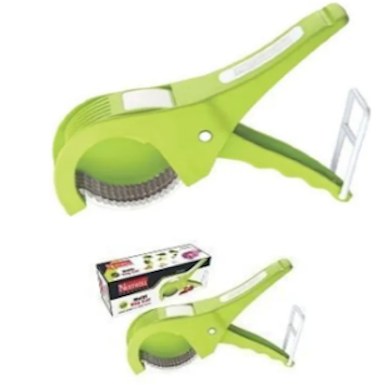 Multi Veg Cutter with 5 Blades – Efficient & Versatile (Yellow)