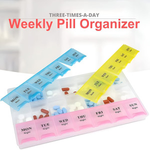 Weekly Pill Organizer - 7 Days Medicine Box