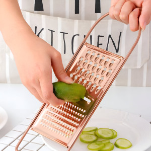 3-in-1 Stainless Steel Vegetable Slicer, Chopper, and Grater