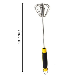 Stainless Steel Egg Whisk Hand Pressure Egg Beater Durable Kitchen Tools 1 Pc
