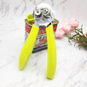 Can Opener Multifunctional Heavy Duty – Comfy Grip Manual with Stainless Steel Cutting Wheels (Green)