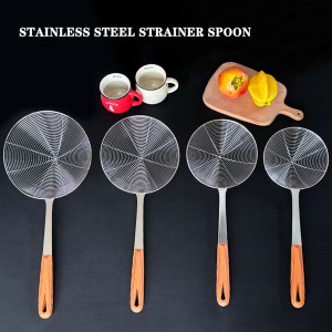 Oil Strainer with Wooden Handle