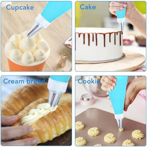 15 pcs Stainless Steel Cake Nozzles Set
