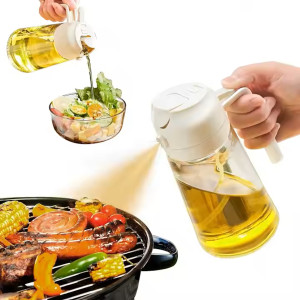 2 in 1 Glass Oil Spray And Dispenser