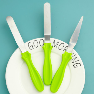 3 Pieces Stainless Steel Icing Spatula Set