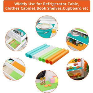 Washable Refrigerator Mats – Versatile & Easy to Clean-Sea Green (18X60 Inches)