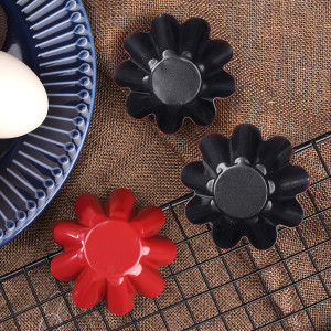 Mini Carbon Steel Egg Tart Molds – Reusable & Fluted Design