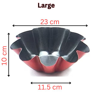 Mini Carbon Steel Egg Tart Molds – Reusable & Fluted Design