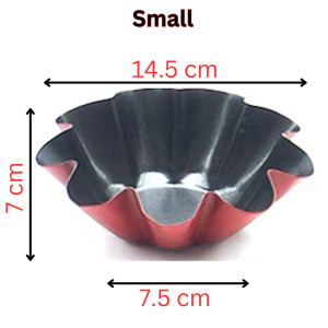 Mini Carbon Steel Egg Tart Molds – Reusable & Fluted Design