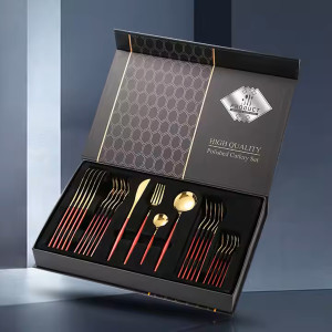 24 PCs Premium Steel Cutlery Set