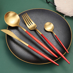 24 PCs Premium Steel Cutlery Set