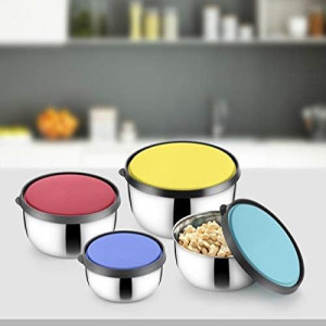 Stainless Steel Food Storage Container Set with Airtight Lids – 4 Pieces