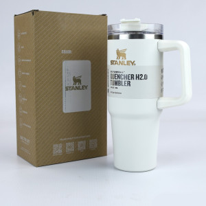 Stanley Tumbler Mug With Lid & Straw