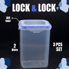 3 Pieces Airtight Food Storage Jar Set