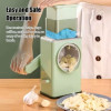 Hand Rock Drum Multi-Function Vegetable Cutter with 6 Detachable Blades – Ideal for Fruits, Vegetables, Nuts, and Cheese