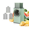 Hand Rock Drum Multi-Function Vegetable Cutter with 6 Detachable Blades – Ideal for Fruits, Vegetables, Nuts, and Cheese