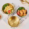 Golden Stainless Steel Bowl Set with Handle – Set of 3 for Home & Restaurant