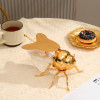 Bee Shaped Honey Jar Glass Sugar Bowl with Lid and Spoon Honey Dispenser Decorative Condiment Sugar Container