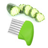 Manual Stainless Steel French Fry & Crinkle Cutter – Wave Shape Knife for Potatoes & Vegetables